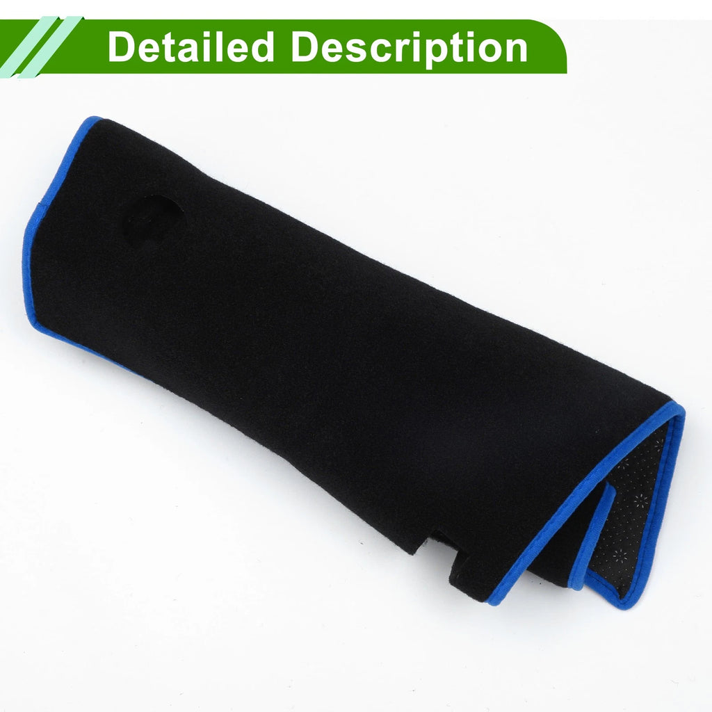 Dashboard Dash Cover Mat for Suzuki Solio (2021–2024) Black Blue Set