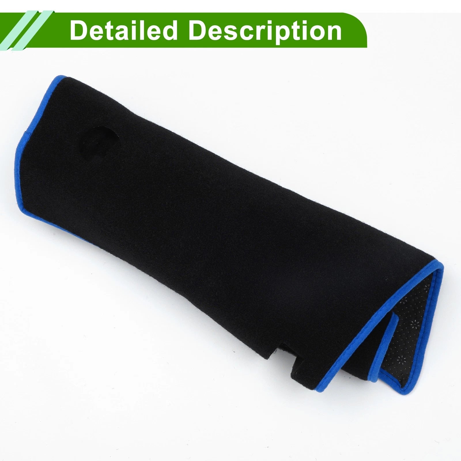 Dashboard Dash Cover Mat for Suzuki Solio (2021–2024) Black Blue Set