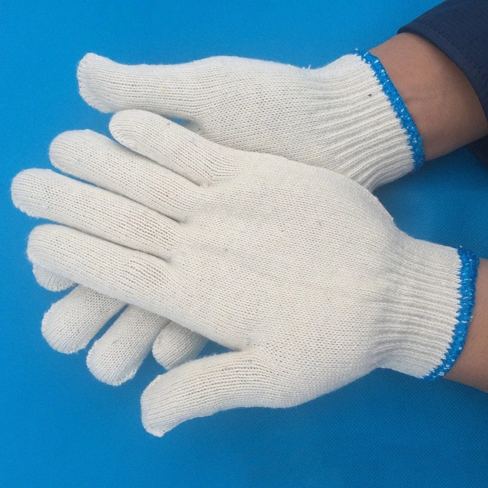 Cotton Gloves for Gardening and Kitchen Use - Anti-slip Design