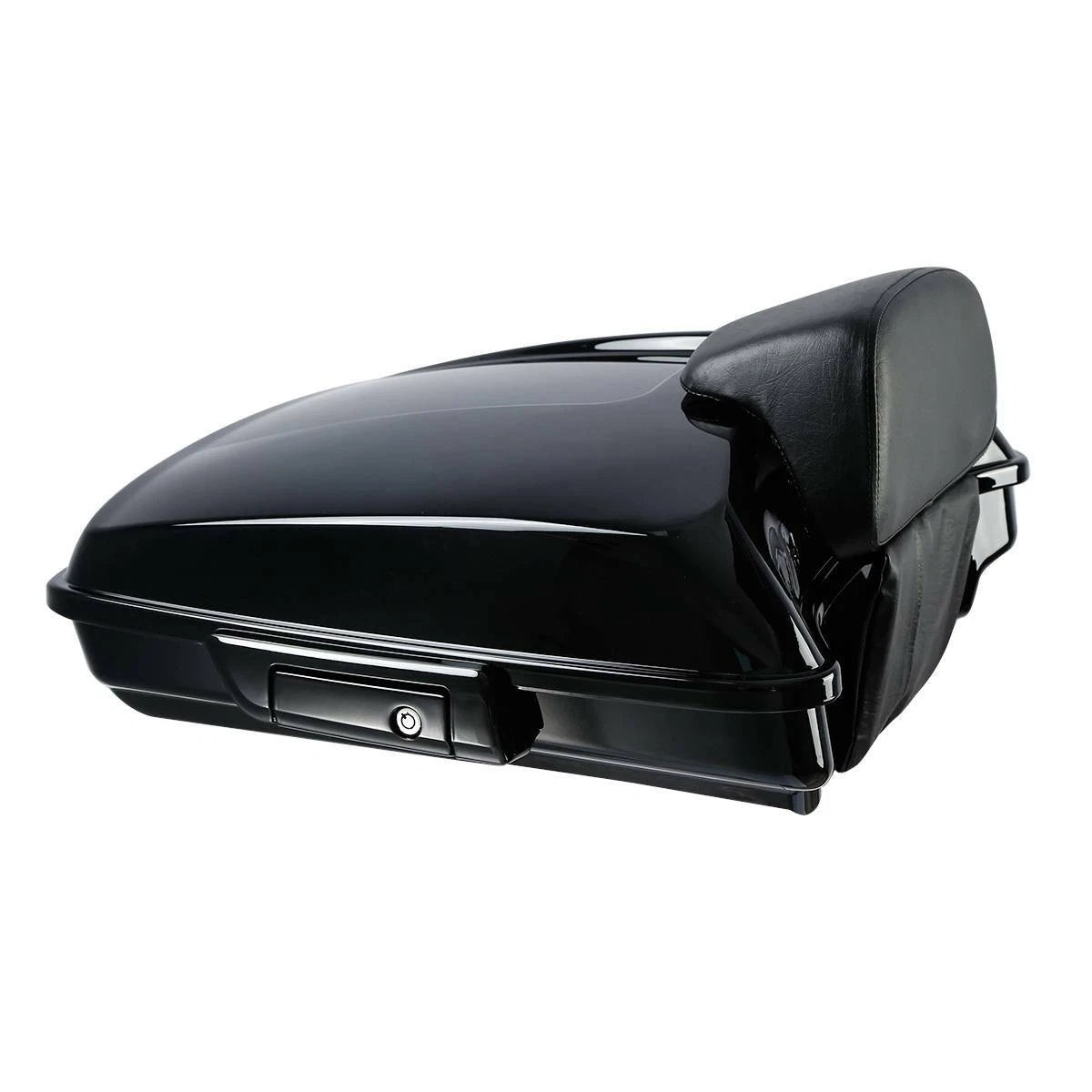 Black Razor Trunk Backrest Base Plate for Harley Touring Glide (2014–2026)