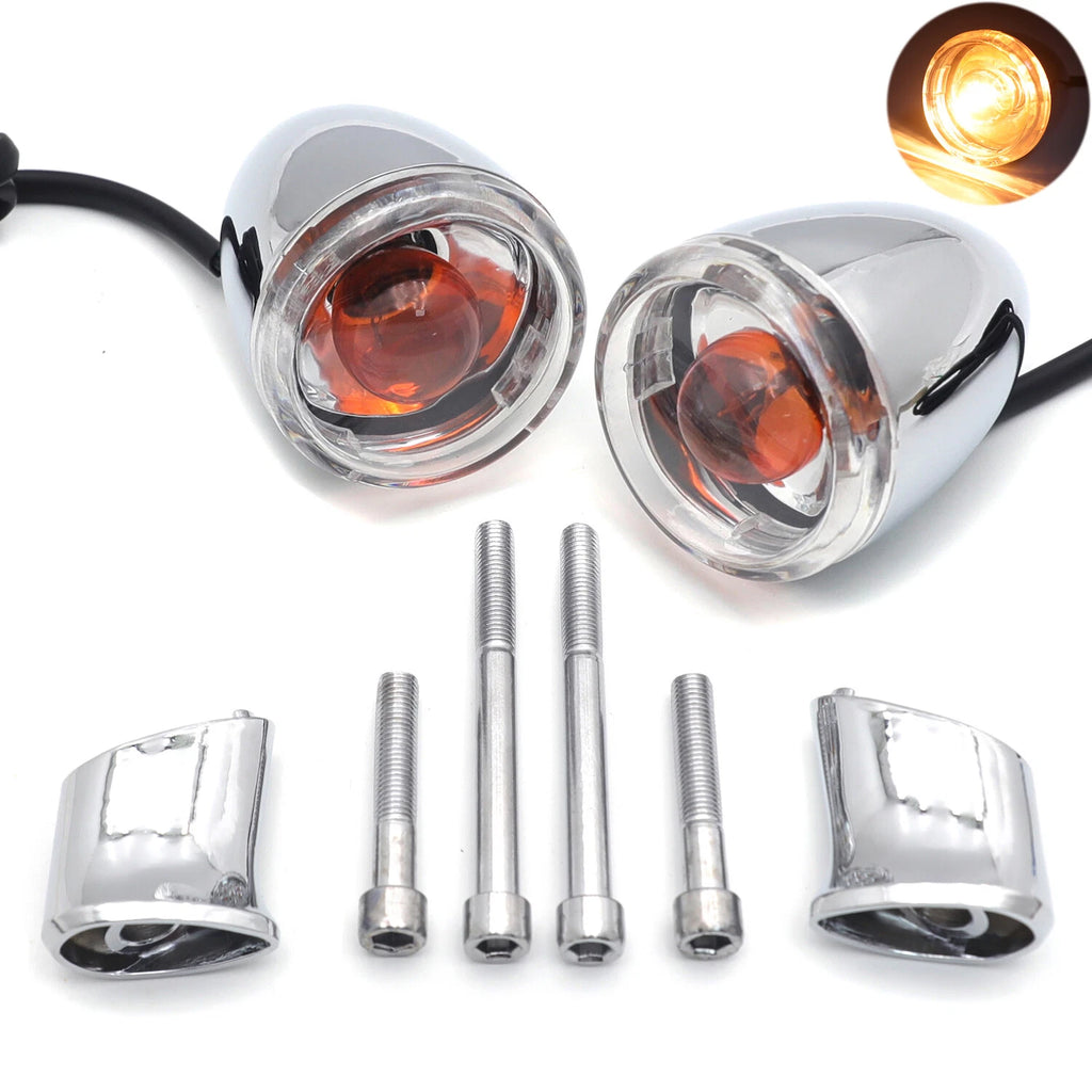 Clear Rear Turn Signal Light Indicator for Harley FXDB (2007–2008)