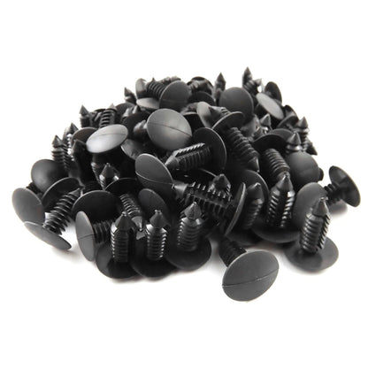 100Pcs Plastic Rivets Fasteners for Car Bumper Clips Fender Push Pin