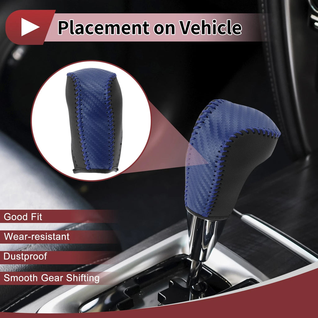 Gear Shift Knob Cover Blue Replacement for Toyota Corolla (2014–2018)