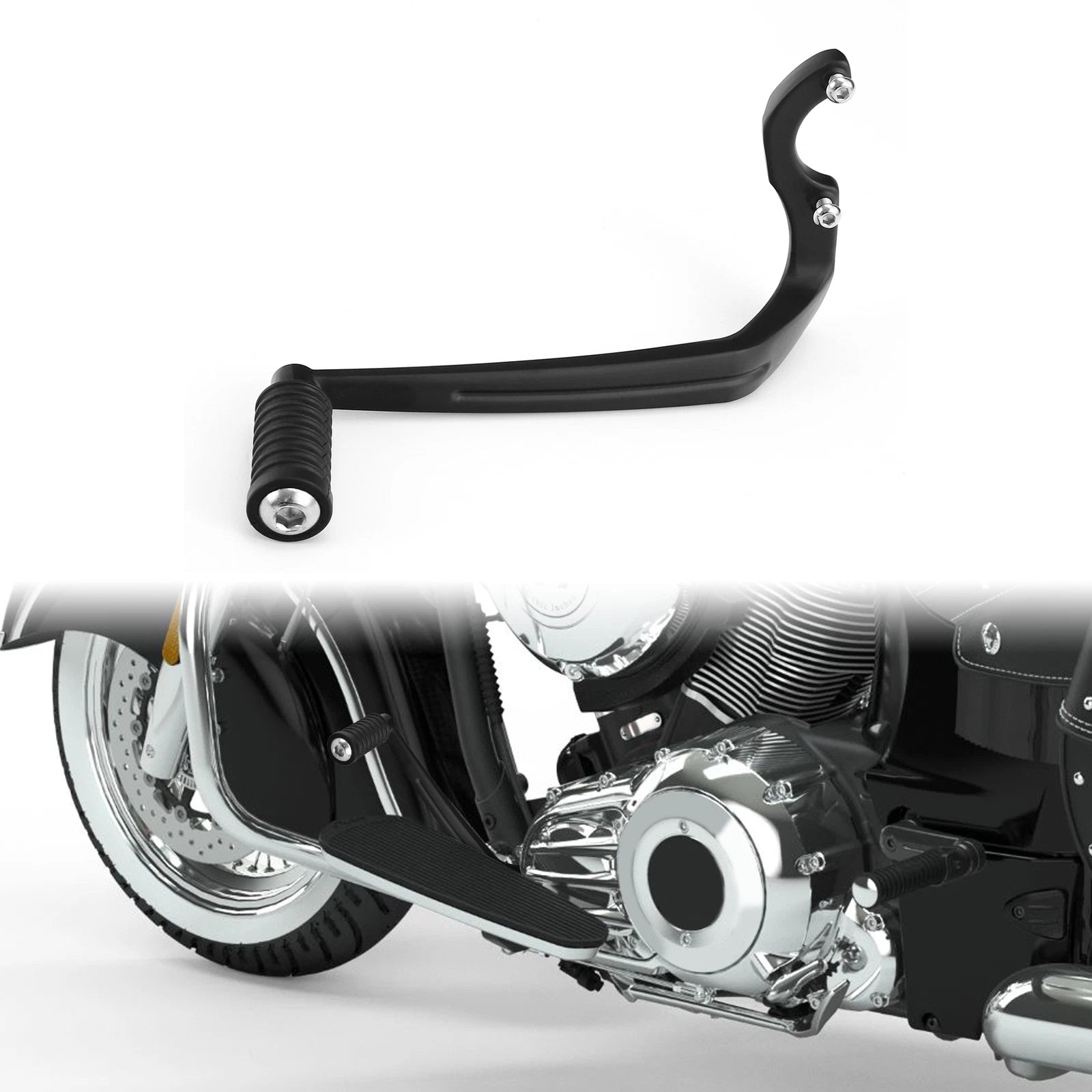 Black Aluminum Heel Shifter for Indian Chieftain, Roadmaster (2014–2020)