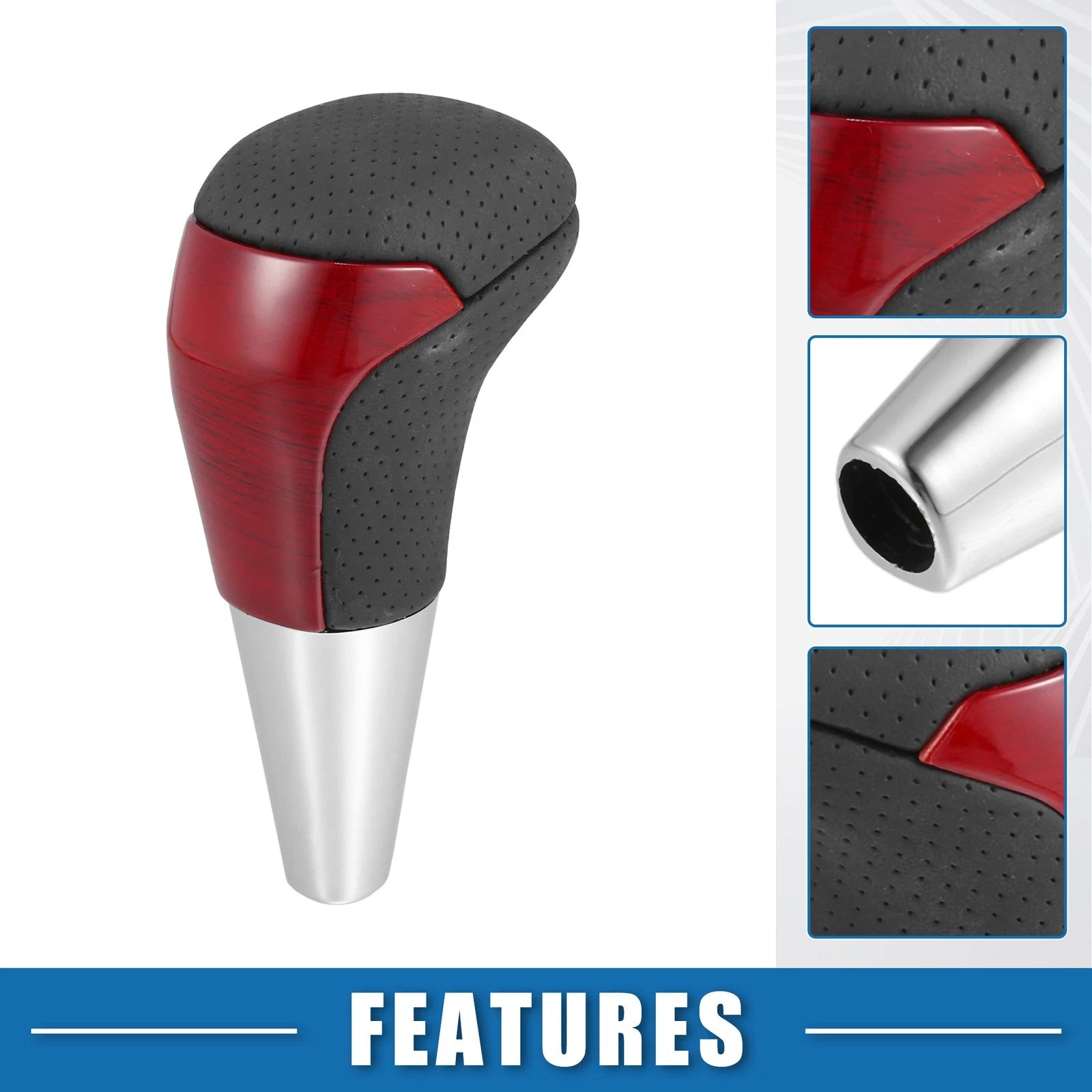 Gear Shift Knob Replacement for Toyota Red Wood Grain Cover (2000–2024)