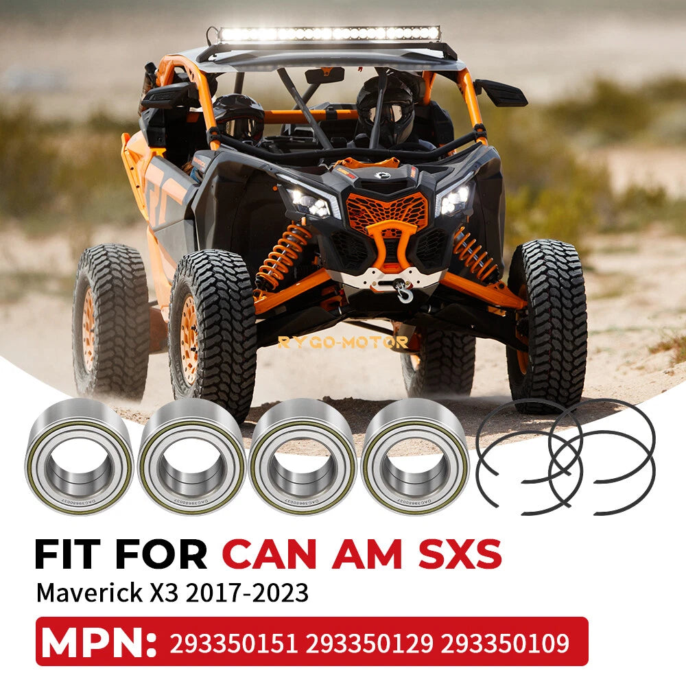 Front and Rear Wheel Bearings for Can-Am Maverick X3 (2017–2023) 293350129