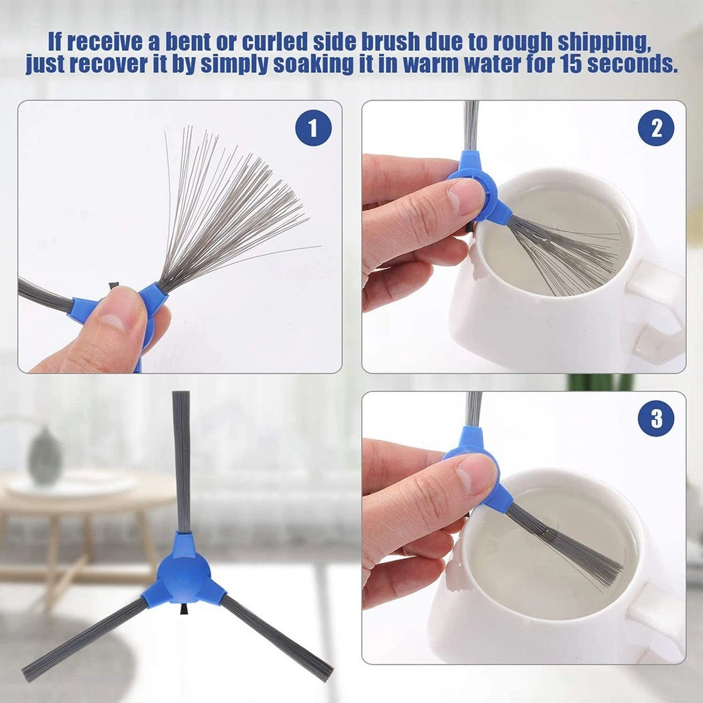 10pcs Hair Side Brush Replacement for V300 Vacuum