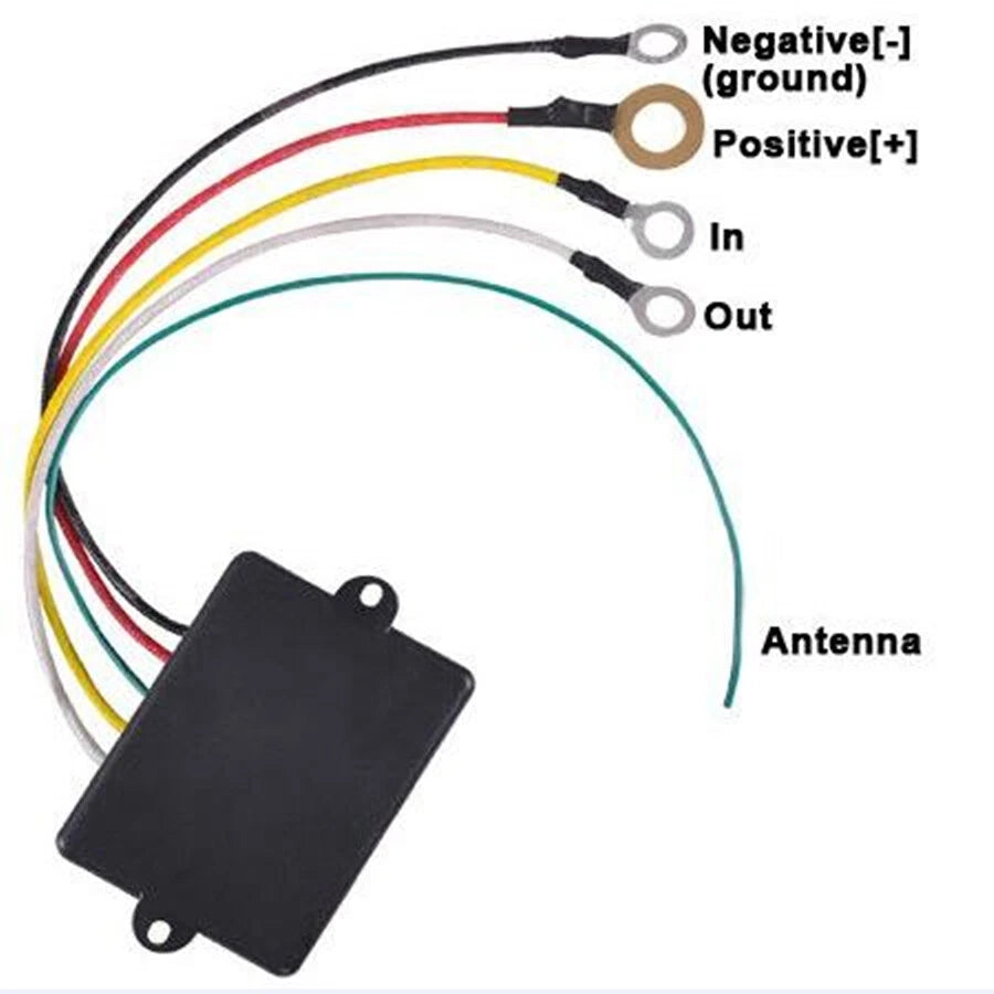 Wireless Winch Dual Remote Switch Control Kit for Universal 12V Trucks/ATVs