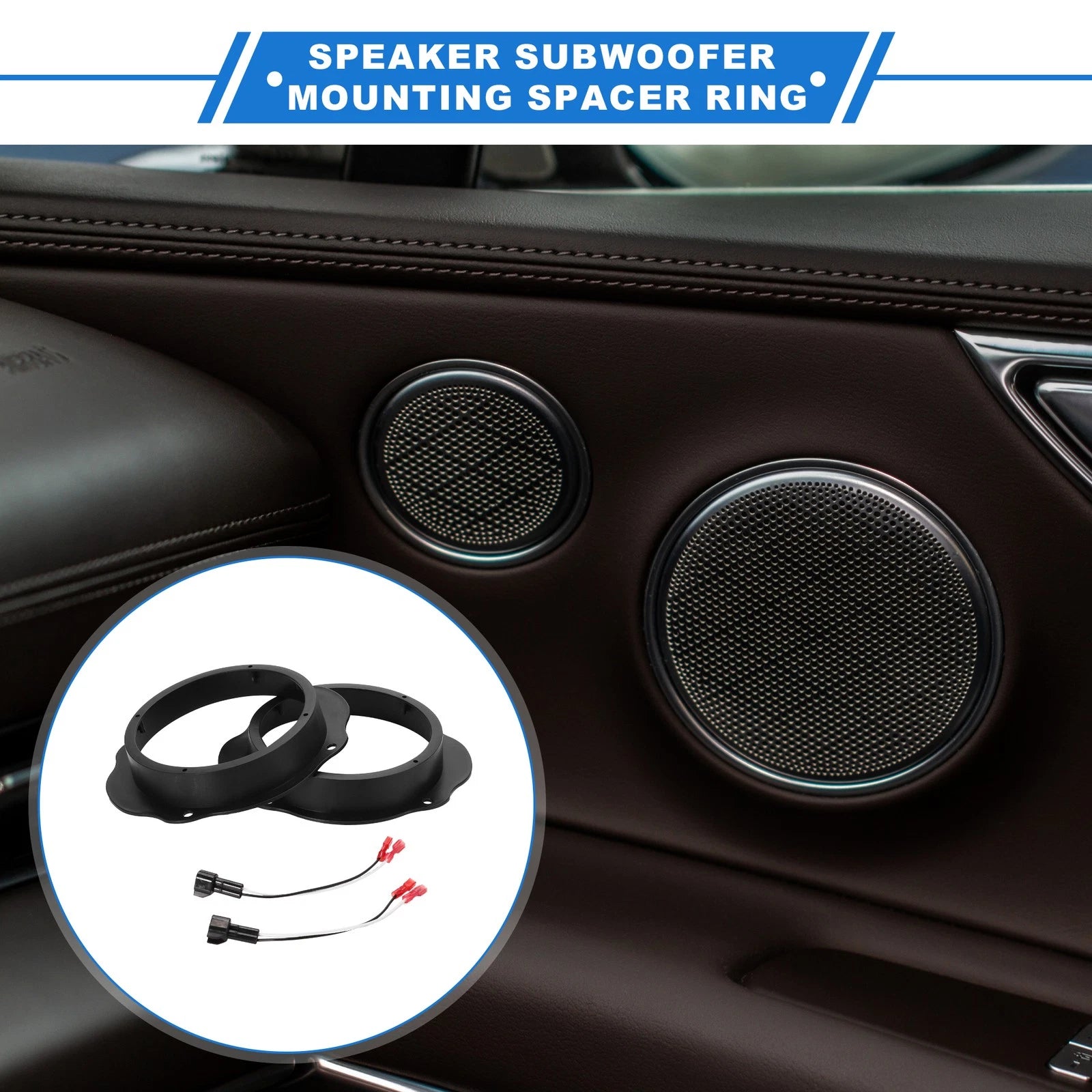 Tweeter Speaker Spacer Ring 2 Set for Ford Explorer 6.5in (2011–2019)