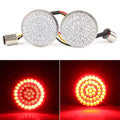 Red LED Pair Turn Signal Light Indicator Bulb For Harley Softail Dyna Touring