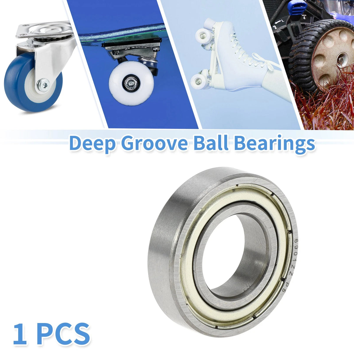 6901ZZ Deep Groove Ball Bearing for Scooter Skateboard Wheel (P5)