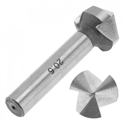 6-Piece Rustproof Countersink Drill Bit Set with 3 Flutes