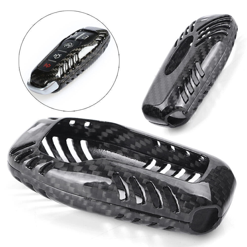 Carbon Fiber Key Fob Shell Cover for Ford Mustang (2015–2016)