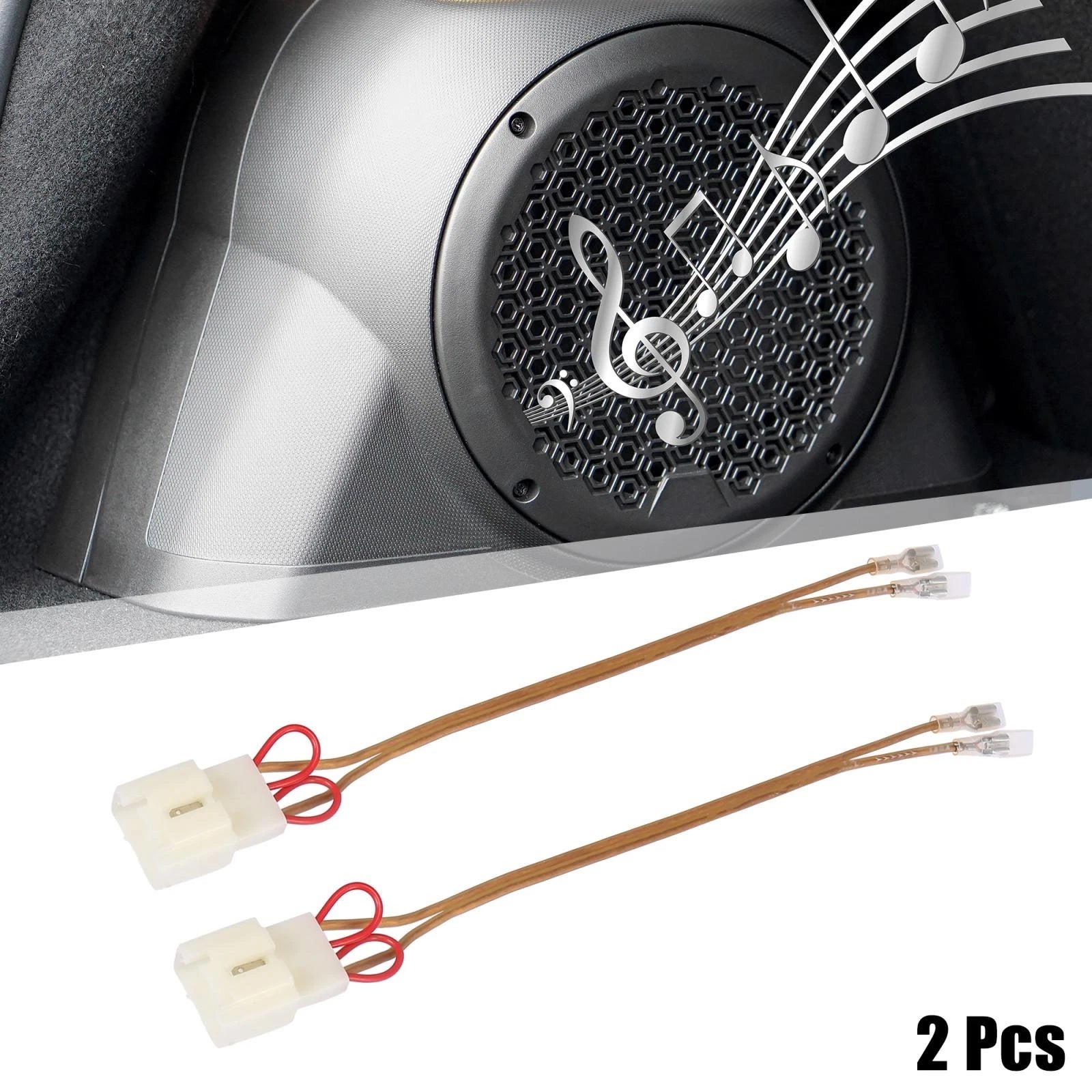 2pcs Speaker Connector Wire Harness Adapter for Mazda and Lincoln (Years)