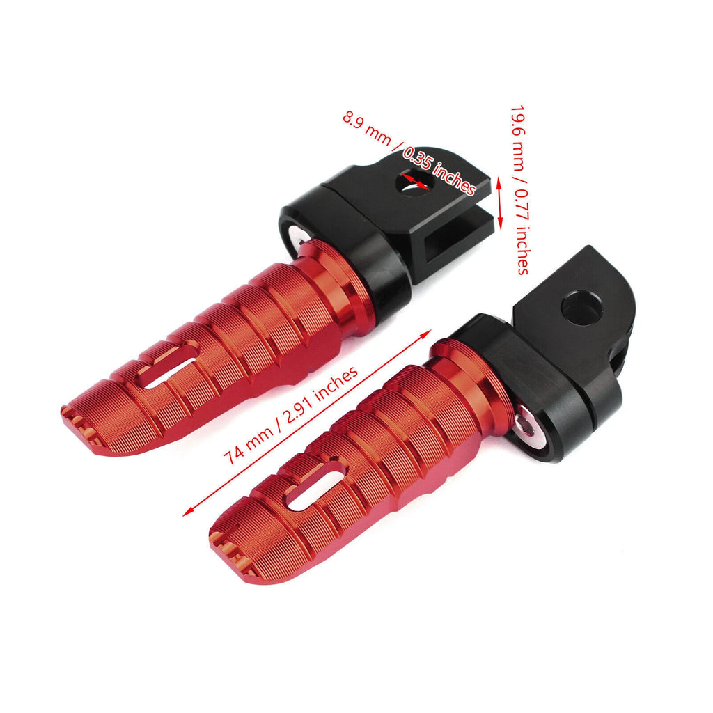 Front Footrests Foot Pegs for Yamaha FZ-07 FZ-09 FJ-09 FZ-10 XSR 700 FZ8 RD (2013–2020)