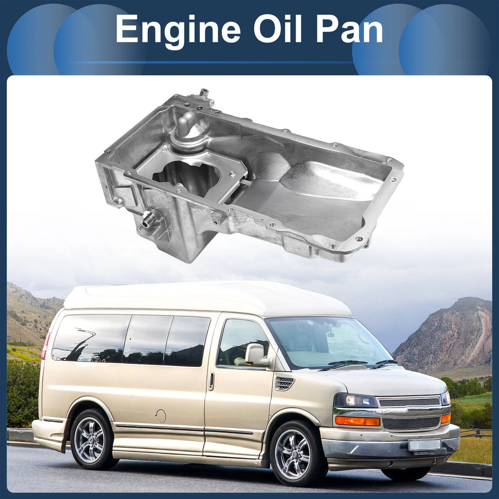 Engine Oil Pan Replacement for Chevrolet Express 2500 (2003–2007) Aluminum