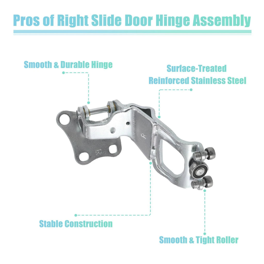 Right Slide Door Hinge Roller Assembly Replacement for Toyota Sienna (2004–2010)