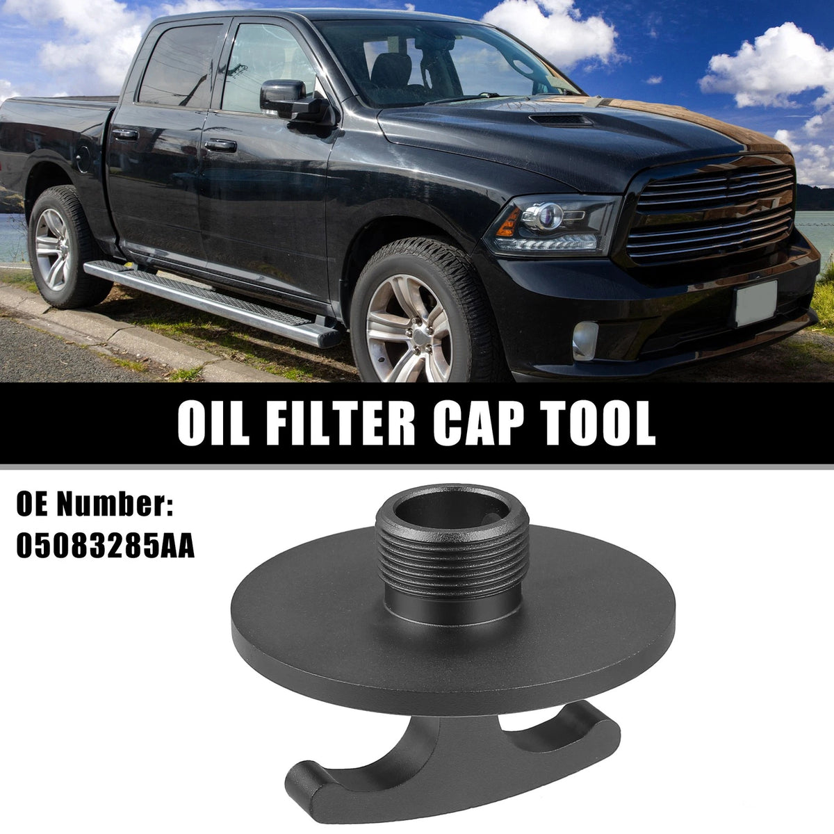 Oil Filter Cap Tool Replacement for Dodge Ram 2500 3500 4500 5500 (2014–2024)