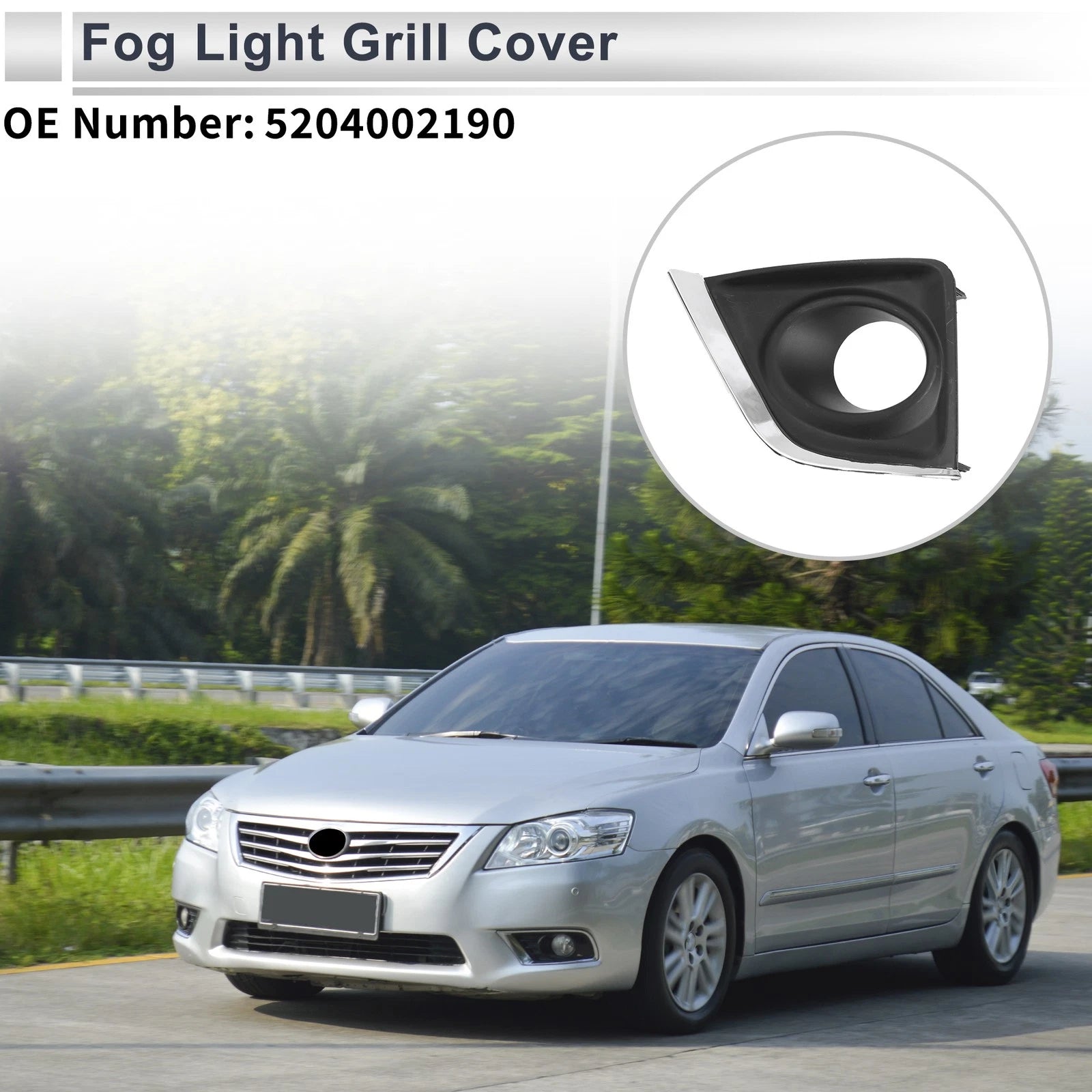 Front Left Fog Light Grill Replacement for Toyota Corolla (2014–2017)
