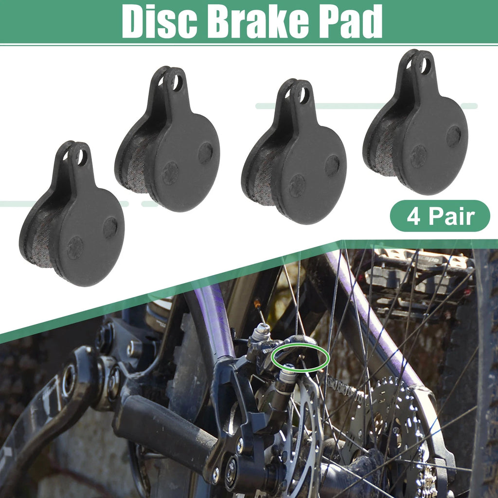 Disc Brake Pads Semi Metal Replacement 4 Pair for Tektro IOX Novela Lyra (—)