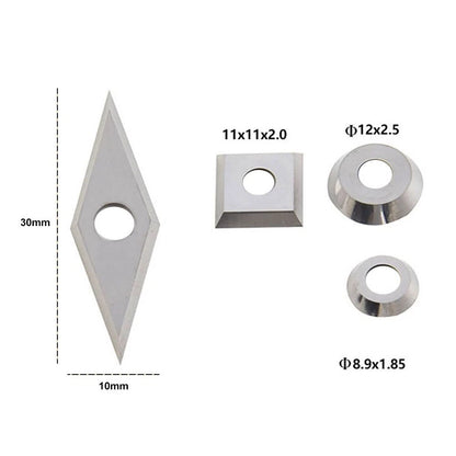 12pcs Carbide Cutters Inserts Set for Lathe Turning Tools