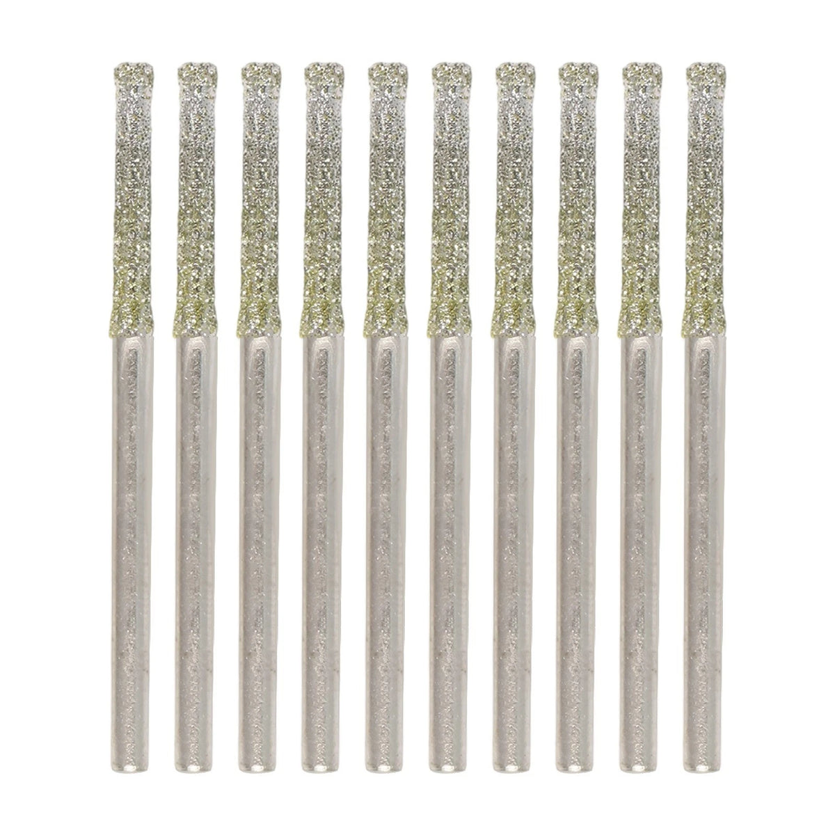 10PCS Glass Drill Bits 0.8-2.5mm with 2.35mm Shank for Jewelry Crafts