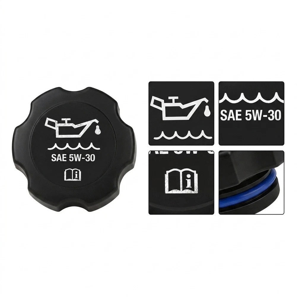 Engine Oil Filler Cap Sturdy Plastic Construction Easy Installation Process