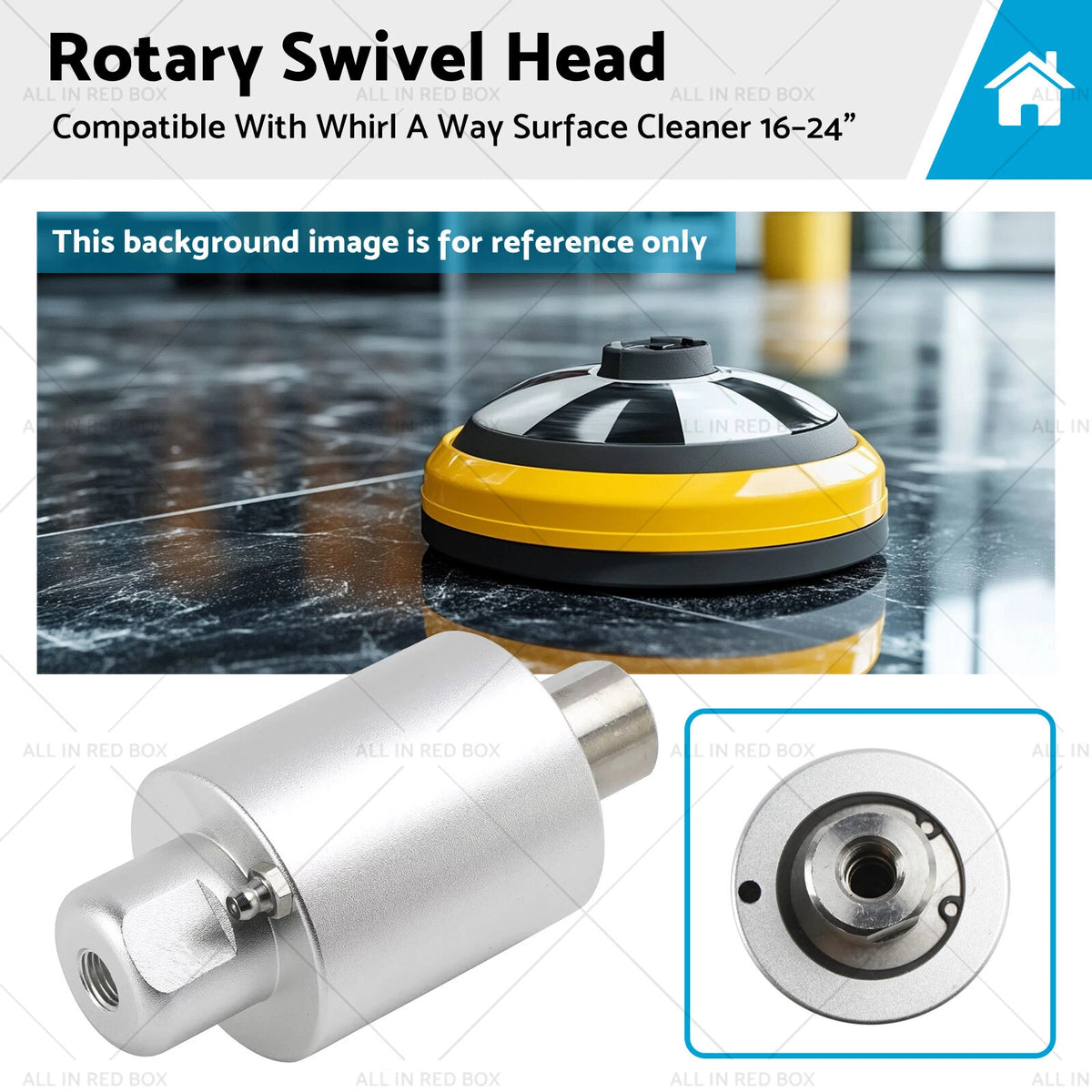 Rotary Swivel Head for Whirl A Way Surface Cleaner (16-24)