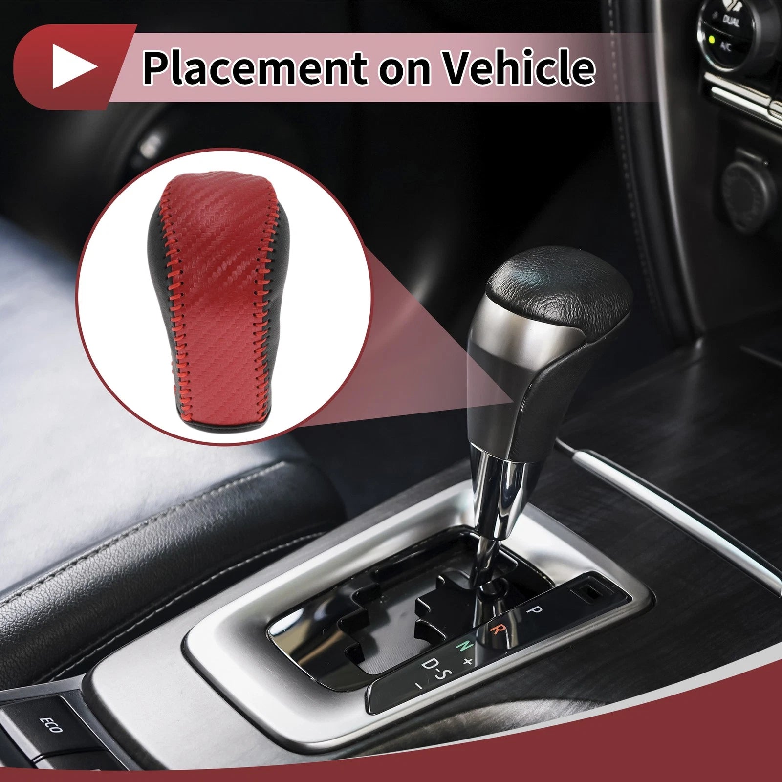Gear Shift Knob Cover Replacement for Hyundai Tucson (2015–2018)