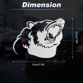 Reflective Bumper Decal for - Silver Roaring Bear