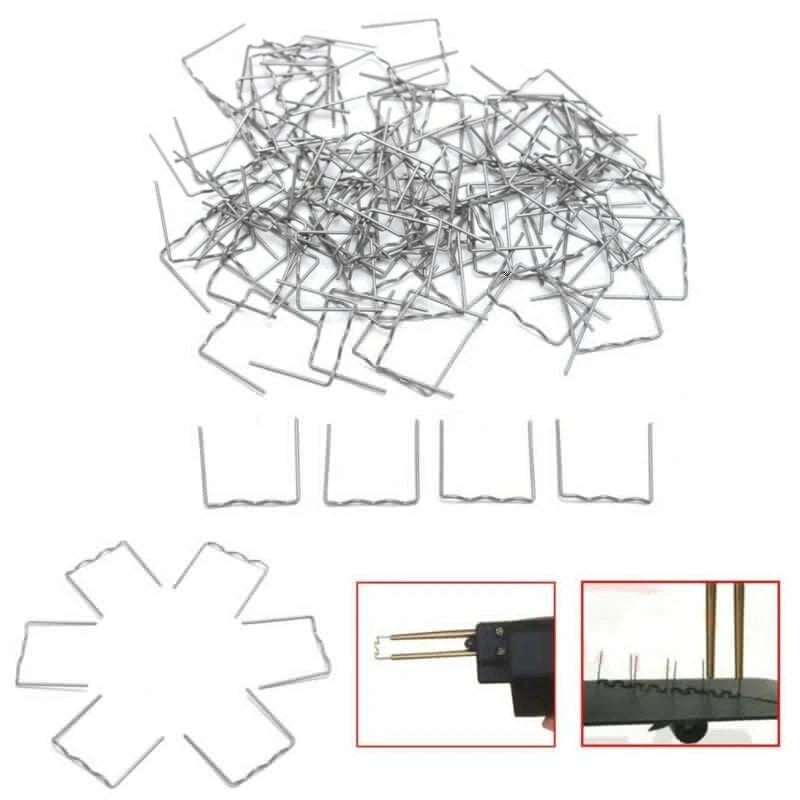 Pre-Cut Flat Staples 100pcs 0.6mm for Automotive Stapler