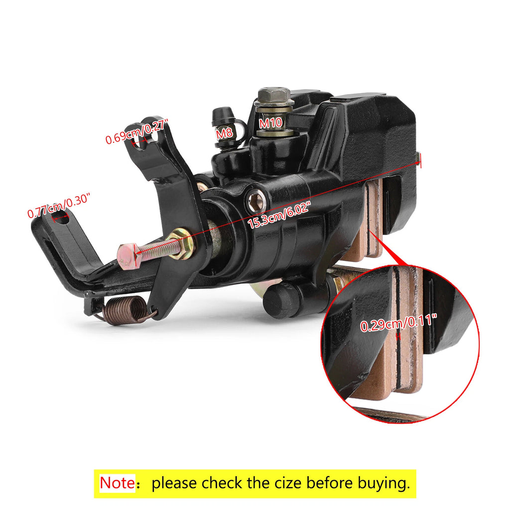 Rear Brake Caliper Assembly 5LP-2580W-00 for Yamaha Blaster YFS200 (1988–2006)