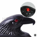 HTTMT Front Fender Eagle Head Ornament for Motorcycle (65mm, Black)