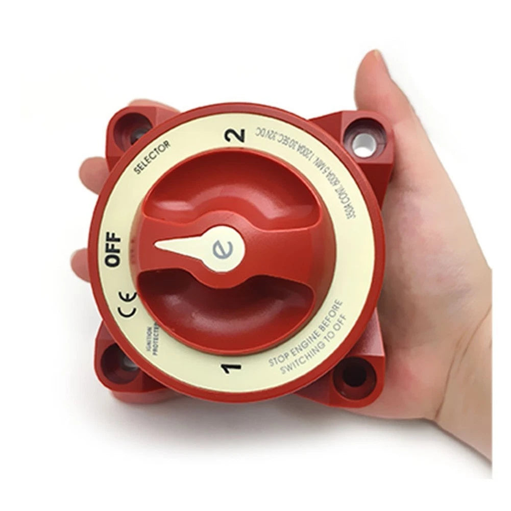Battery Switch for RV (12V DC Power Load, Alternator Field Disconnect)