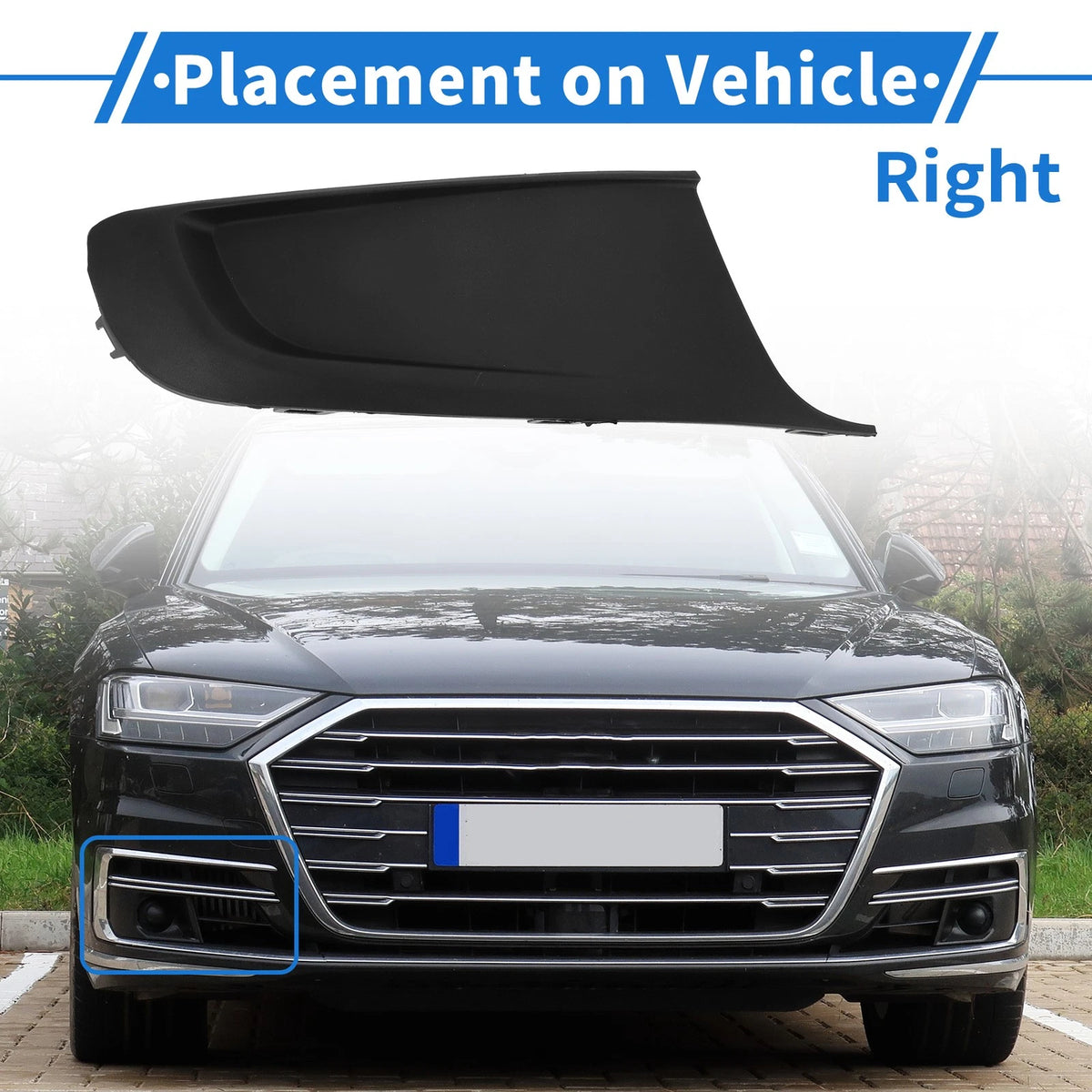 Front Right Fog Light Grill Replacement for Volkswagen Touran (2010–2015)