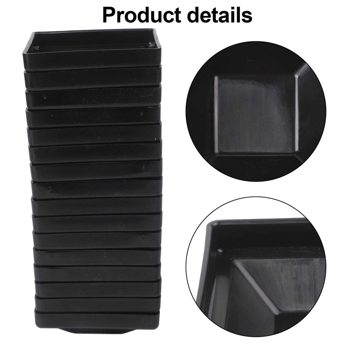 16 Pack of 4x4 Black Post Covers for Fence and Deck Protection