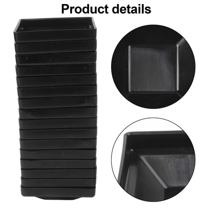 16 Pack of 4x4 Black Post Covers for Fence and Deck Protection