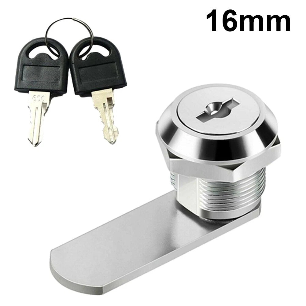 Zinc Alloy Cam Lock with 2 Keys for Automotive Applications