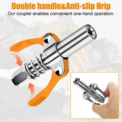 Grease Gun Coupler 1/8" NPT for Automotive Use (Compatible with )