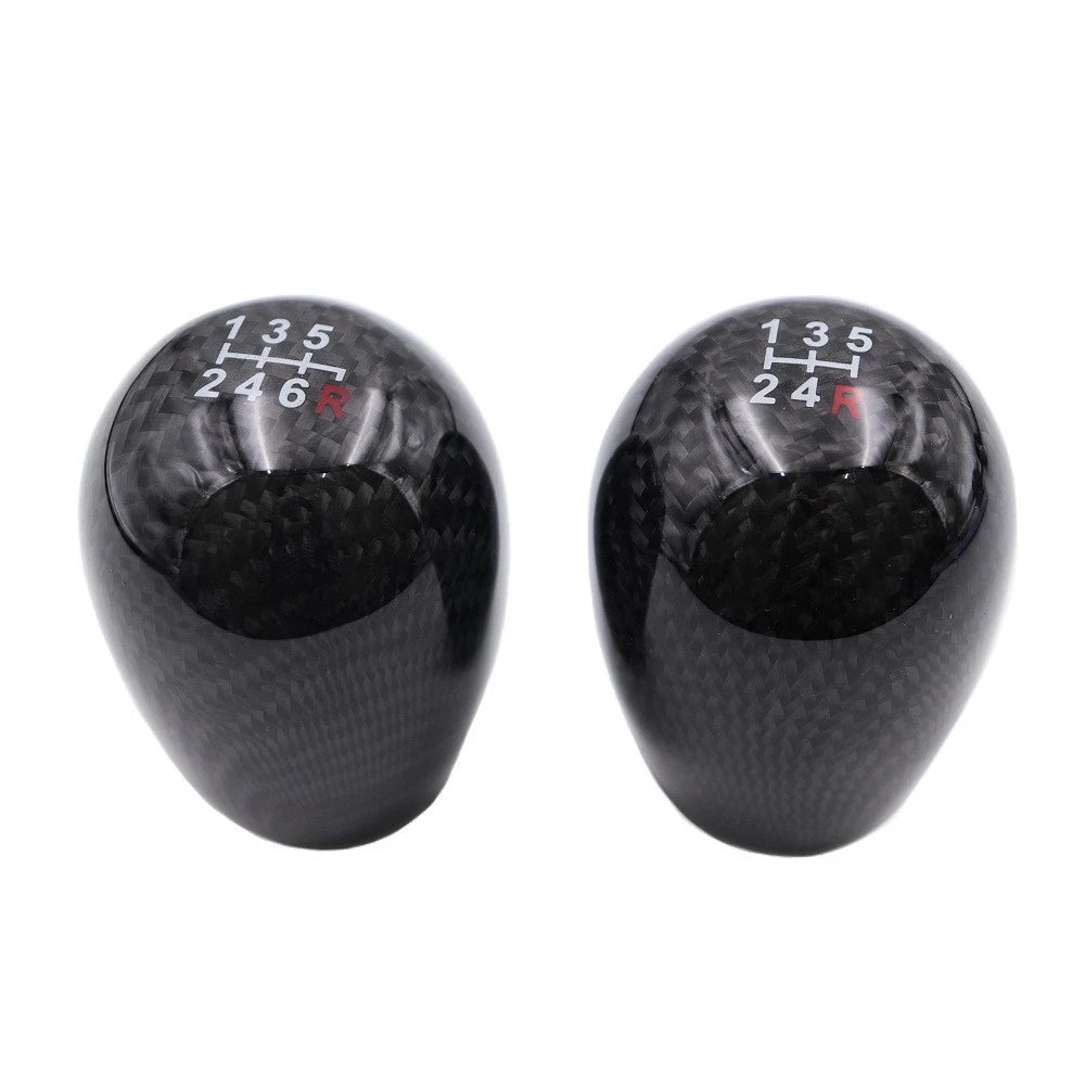 Ergonomic Spherical Carbon Fiber Gear Knob for 5/6 Speed Manual Driving