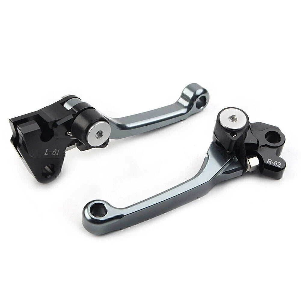Pivot Dirt Clutch Brake Levers for Kawasaki KX450F (2006–2012) - Grey