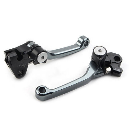 Pivot Dirt Clutch Brake Levers for Kawasaki KX450F (2006–2012) - Grey