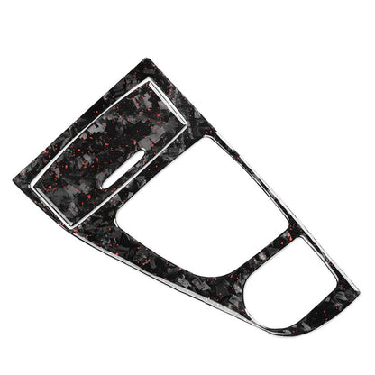 Forged Red Console Gear Shift Panel Trim for Infiniti Q50 Q60 (2014–2024)