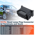 12 Pin Halogen Headlight Plug Connector for BMW E60 G30 E63 F20 F30 E87 E90
