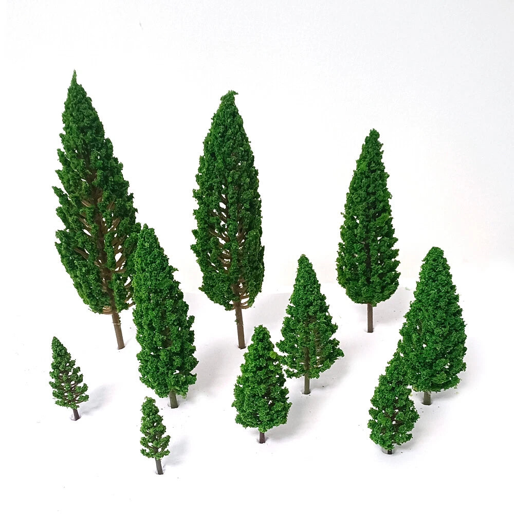 40pcs Model Pine Trees for Railroad Train Landscape Scene