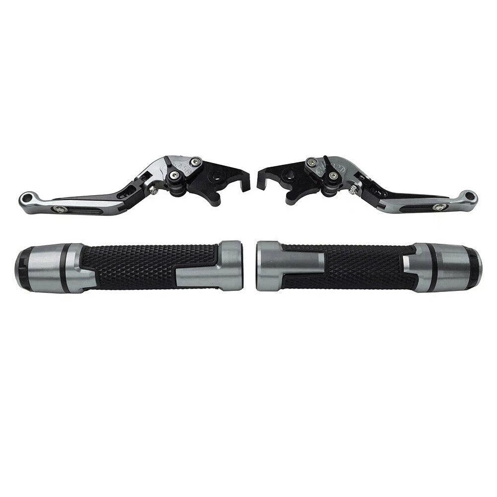 Titanium Extendable Brake Clutch Lever Handlebar Grip Set For Yamaha XSR900 ABS
