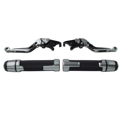 Titanium Extendable Brake Clutch Lever Handlebar Grip Set For Yamaha XSR900 ABS
