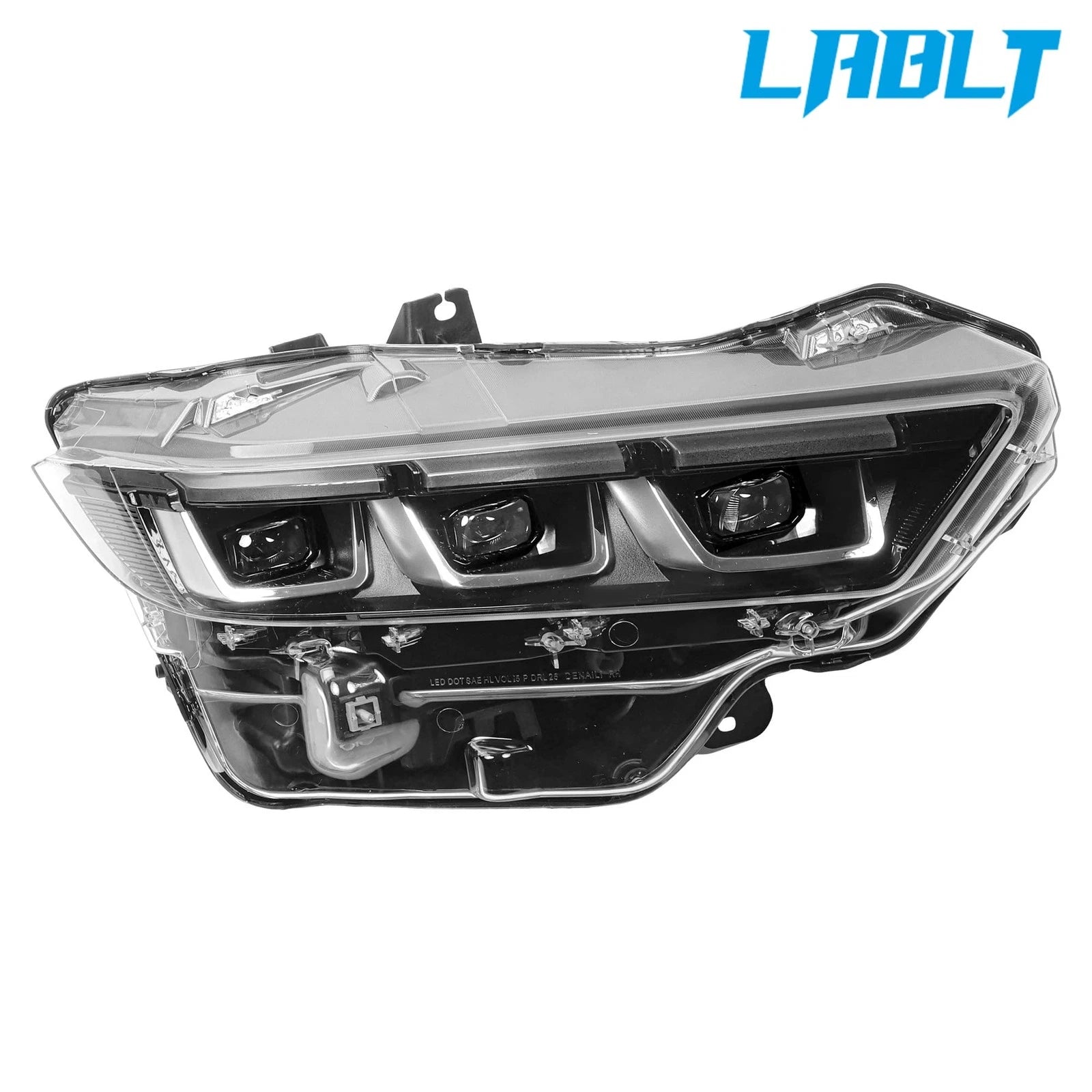 Full LED Headlight for Ford Mustang (2024–2026) - Passenger Side, Chrome