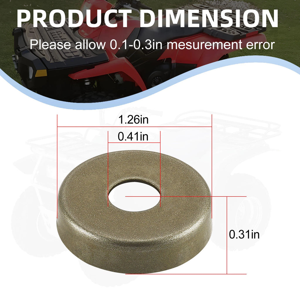 Set of 4 Front Arm Bushing Rubber Caps for Polaris Outlaw 50 90 110 (2007–2021)