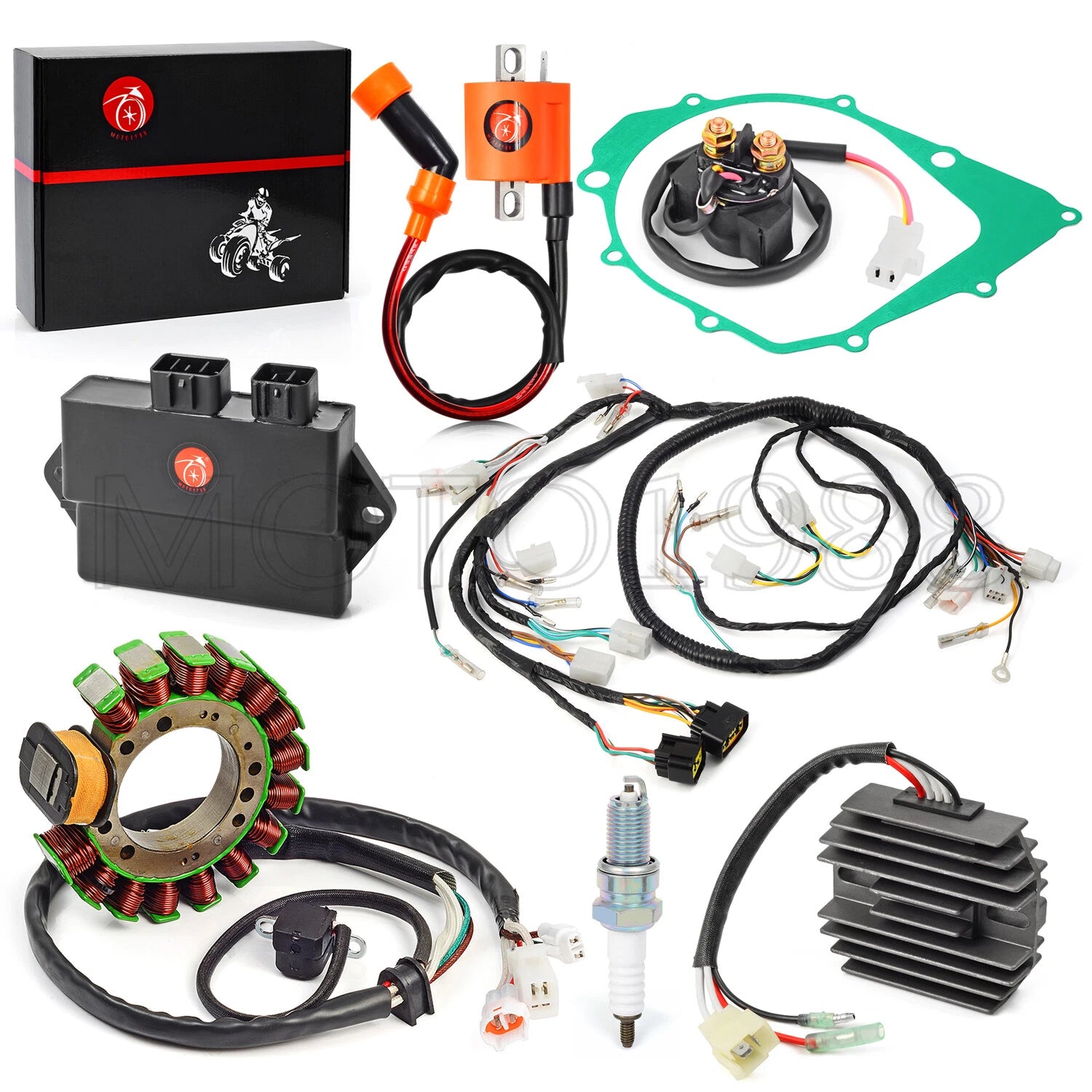 Magneto Stator Ignition Coil Wire Harness CDI Kit for Yamaha Warrior 350 (1997–2004)